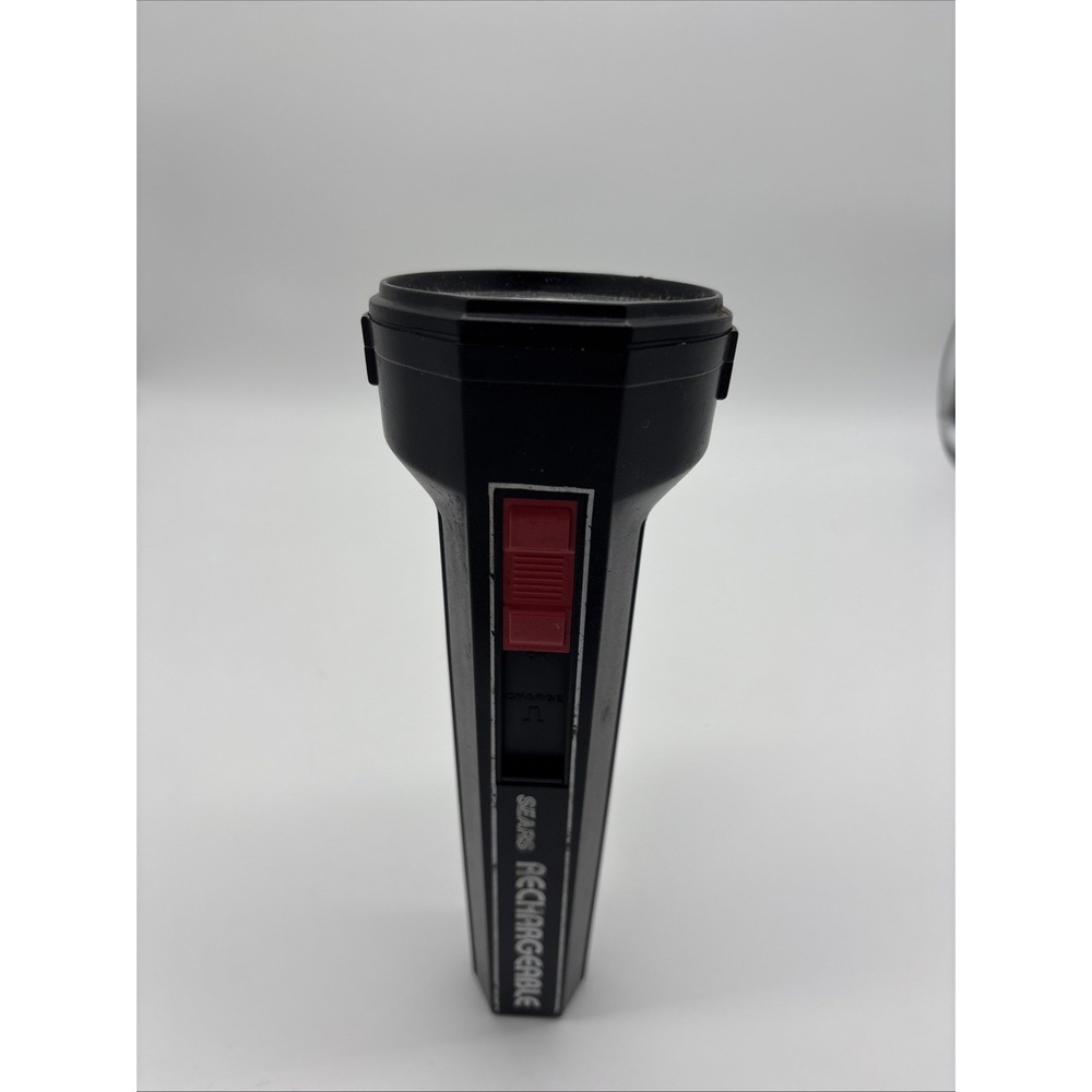 Vintage Sears Rechargeable, Flashlight. Tested,‎ And Working Plug To Charge - Picture 4 of 6